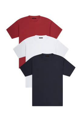 3lü Set Slim Basic T-Shirt, Siyah -Siyah - Siyah - 10