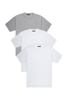 3lü Set Slim Basic T-Shirt, Siyah -Siyah - Siyah - 6