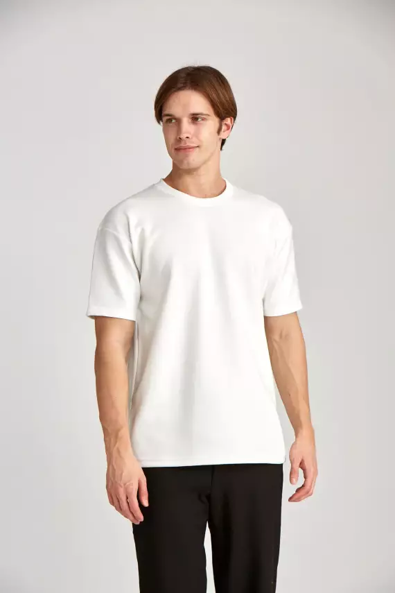 Erkek Oversize Baskısız Double Face Kalın - 1
