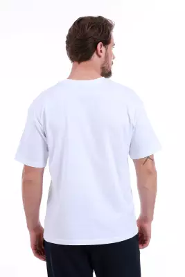 Baskısız Double Face Kalın Siyah Tshirt - 5