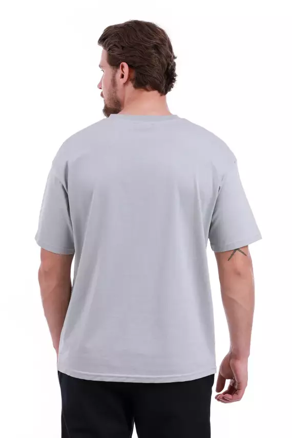 Baskısız Double Face Kalın Siyah Tshirt - 8