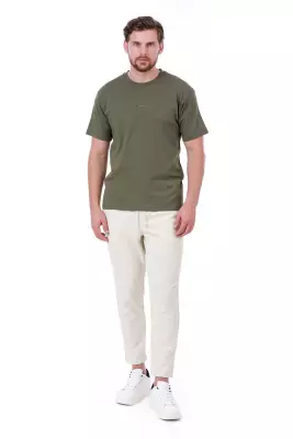 Erkek Oversize Baskılı Siyah T-shirt - 4