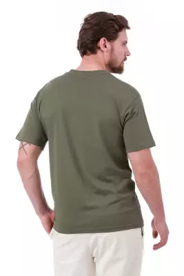 Erkek Oversize Baskılı Siyah T-shirt - 2