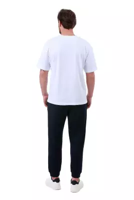 Erkek Oversize Beyaz T-Shirt - 20