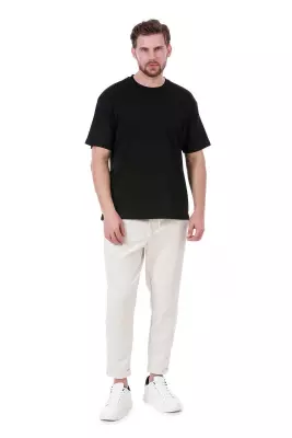 Erkek Oversize Gri T-Shirt - 8