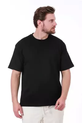 Erkek Oversize Gri T-Shirt - 6