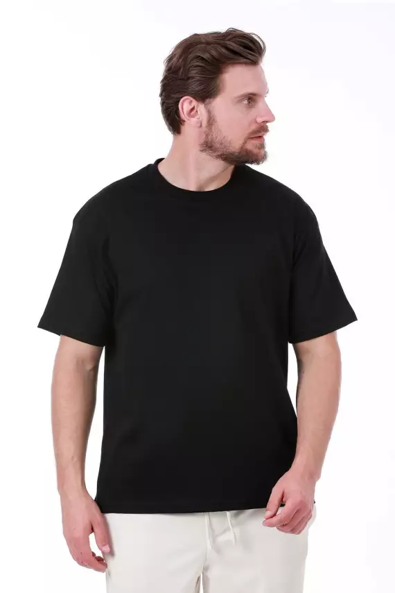 Erkek Oversize Gri T-Shirt - 6