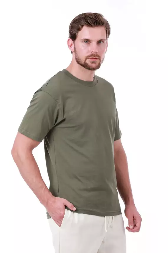 Erkek Oversize Gri T-Shirt - 11