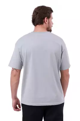 Erkek Oversize Gri T-Shirt - 16