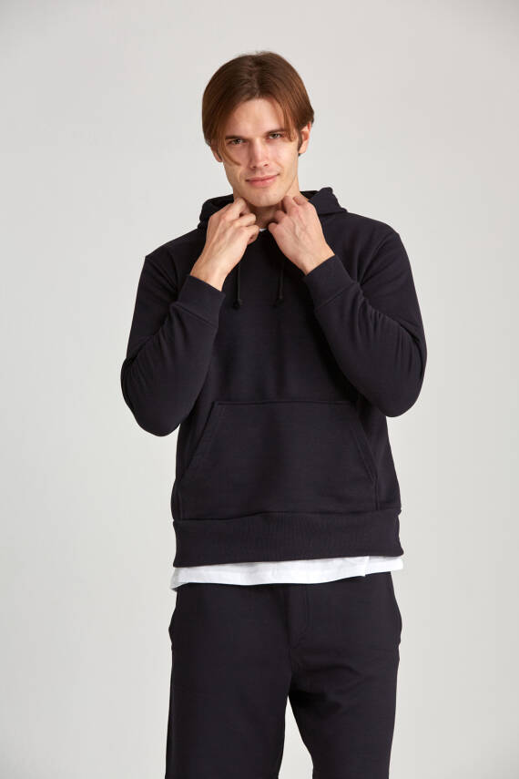 Erkek Oversize Hoodie Haki - 5