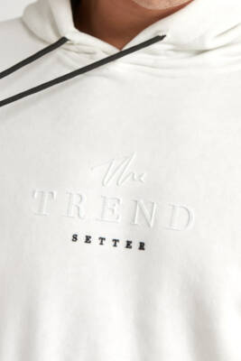 Erkek Regular Baskılı Hoodie Siyah - 9