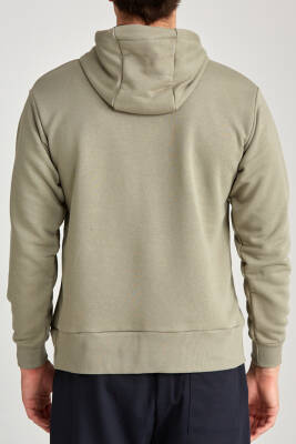 Erkek Regular Baskılı Hoodie Siyah - 6