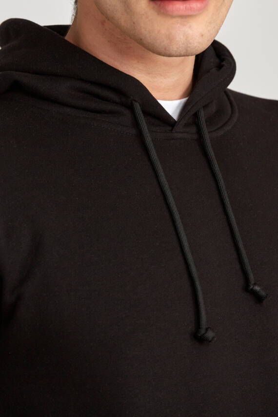 Erkek Regular Hoodie Beyaz - 6