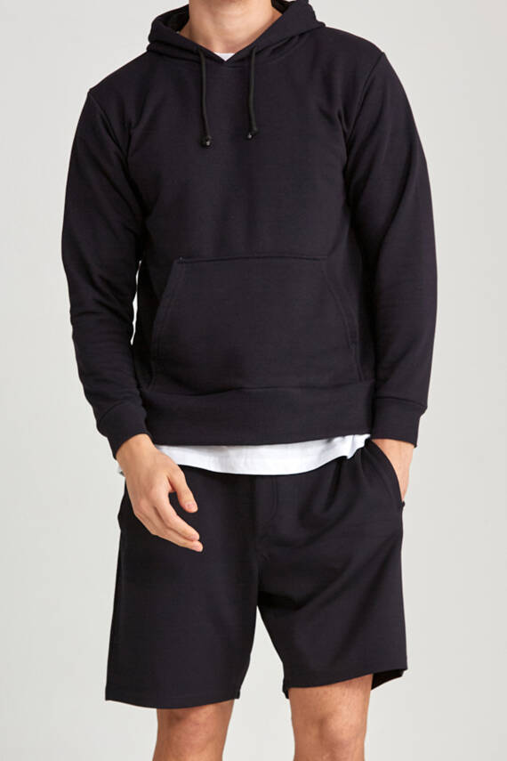 Erkek Regular Hoodie Beyaz - 3