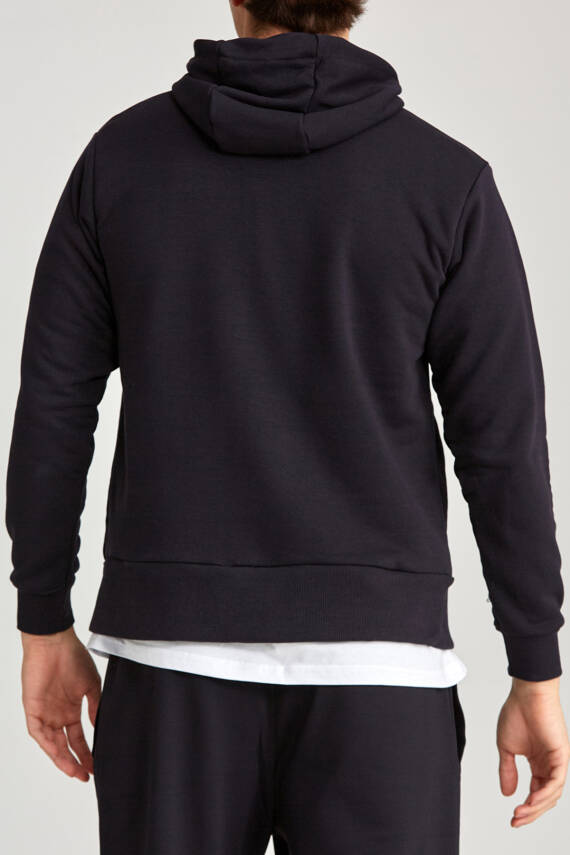 Erkek Regular Hoodie Beyaz - 5