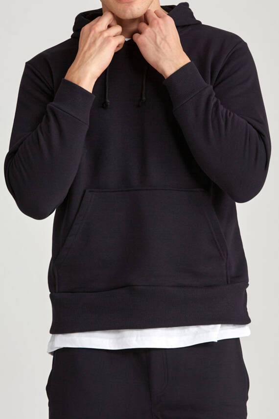 Erkek Regular Hoodie Beyaz - 4