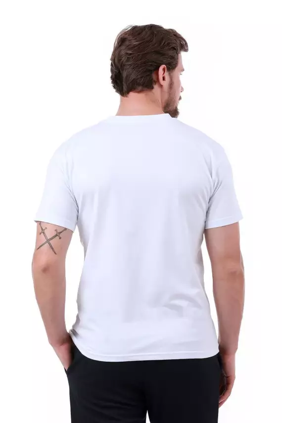 Erkek Slim Fit Lacivert T-Shirt - 2