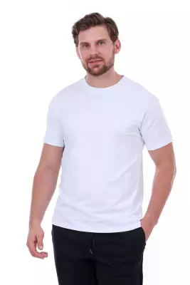 Erkek Slim Fit Lacivert T-Shirt - 1