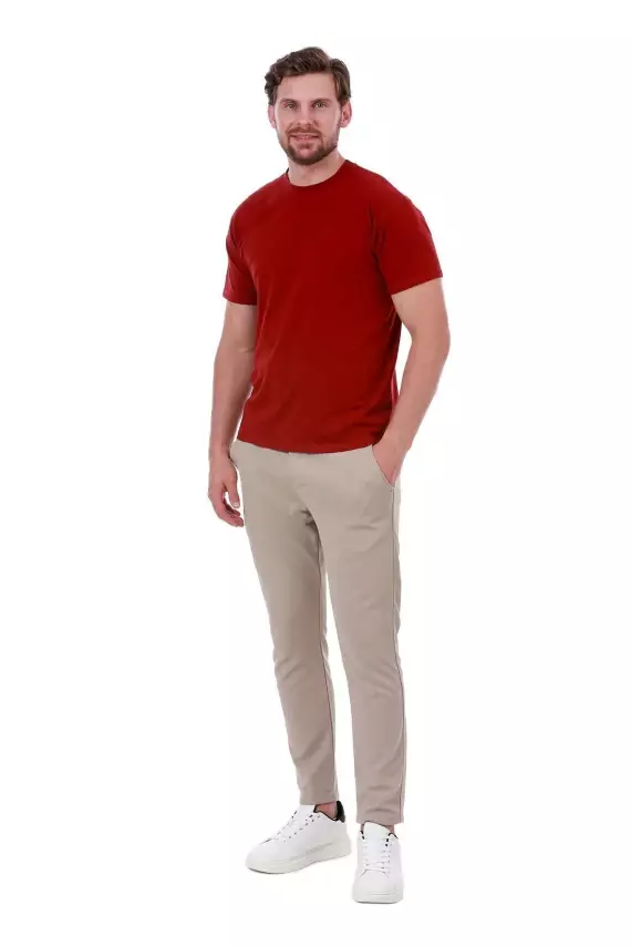 Erkek Slim Fit Lacivert T-Shirt - 8