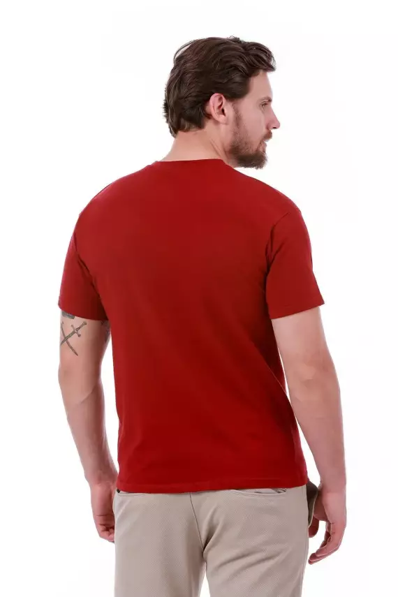 Erkek Slim Fit Lacivert T-Shirt - 7