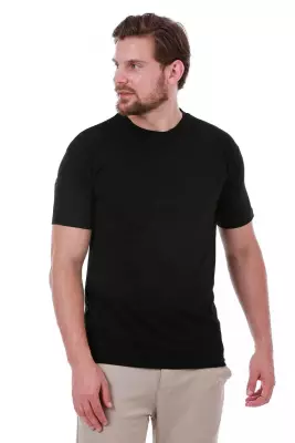Erkek Slim Fit Lacivert T-Shirt - 10