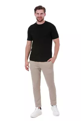 Erkek Slim Fit Lacivert T-Shirt - 13