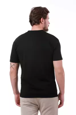 Erkek Slim Fit Lacivert T-Shirt - 12