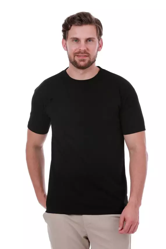 Erkek Slim Fit Lacivert T-Shirt - 11