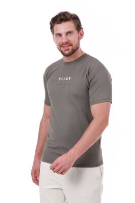 Erkek Slim Fit Ready Baskılı Siyah Renk T-shirt - 7