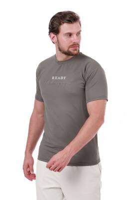 Erkek Slim Fit Ready Baskılı Siyah Renk T-shirt - 8