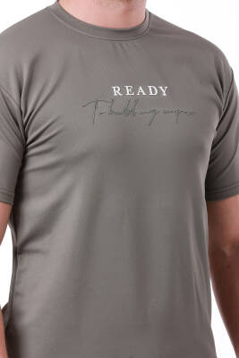 Erkek Slim Fit Ready Baskılı Siyah Renk T-shirt - 9