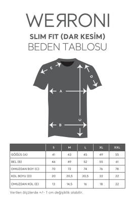 Erkek Slim Fit Ready Baskılı Siyah Renk T-shirt - 11