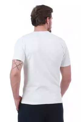 Erkek Slim Fit Ready Baskılı Siyah Renk T-shirt - 14