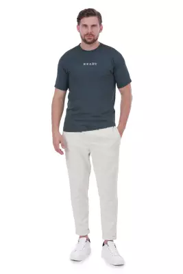 Erkek Slim Fit Ready Baskılı Siyah Renk T-shirt - 22