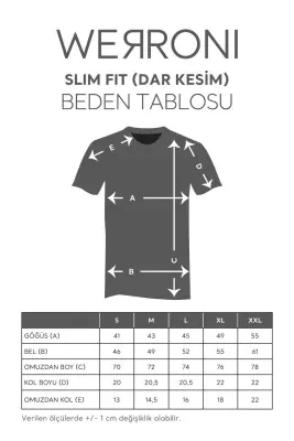 Erkek Slim Fit Ready Baskılı Siyah Renk T-shirt - 34