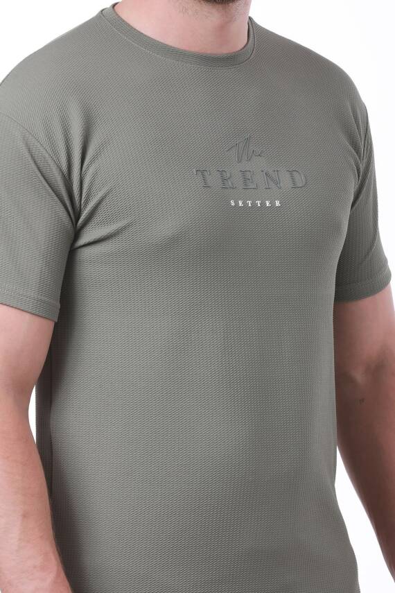 Erkek Slim Fit Trend Setter Baskılı Mavi Renk T-shirt - 29