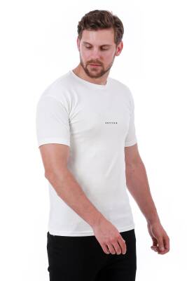 Erkek Slim Fit Trend Setter Baskılı Mavi Renk T-shirt - 12