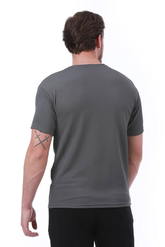 Erkek Slim Fit Trend Setter Baskılı Mavi Renk T-shirt - 9