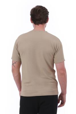 Erkek Slim Fit Trend Setter Baskılı Mavi Renk T-shirt - 4