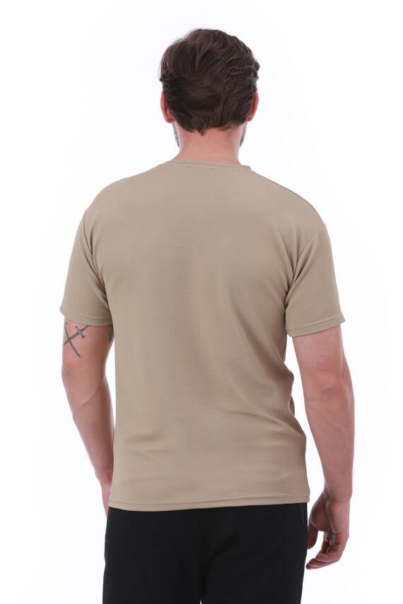 Erkek Slim Fit Trend Setter Baskılı Mavi Renk T-shirt - 4