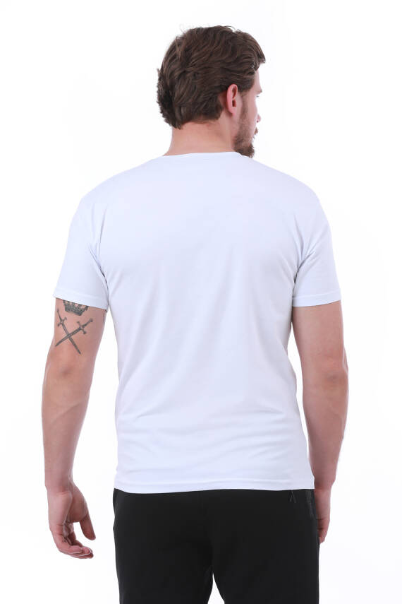 Erkek Slim Fit Wrn Baskılı Siyah Renk T-shirt - 24