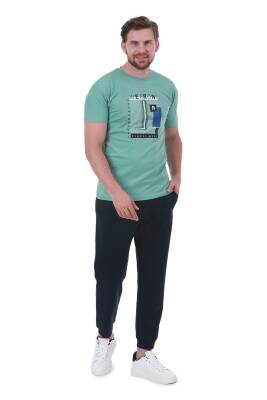 Erkek Slim Fit Wrn Baskılı Siyah Renk T-shirt - 29