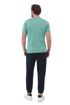 Erkek Slim Fit Wrn Baskılı Siyah Renk T-shirt - 30