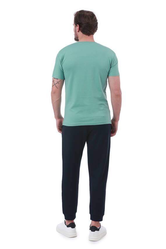 Erkek Slim Fit Wrn Baskılı Siyah Renk T-shirt - 30