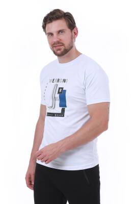 Erkek Slim Fit Wrn Baskılı Siyah Renk T-shirt - 22