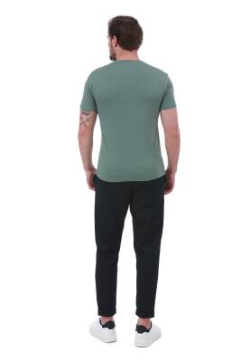 Erkek Slim Fit Wrn Baskılı Siyah Renk T-shirt - 20