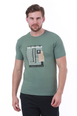 Erkek Slim Fit Wrn Baskılı Siyah Renk T-shirt - 17