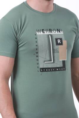 Erkek Slim Fit Wrn Baskılı Siyah Renk T-shirt - 18