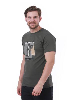 Erkek Slim Fit Wrn Baskılı Siyah Renk T-shirt - 7