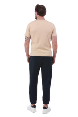 Erkek Slim Fit Wrn Baskılı Siyah Renk T-shirt - 5